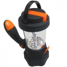 黑色手提式桔黄摇柄营地灯