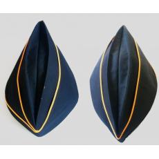 军威美黑色平顶船帽