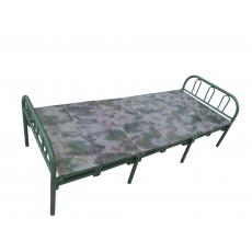 迷彩布面六折行军床